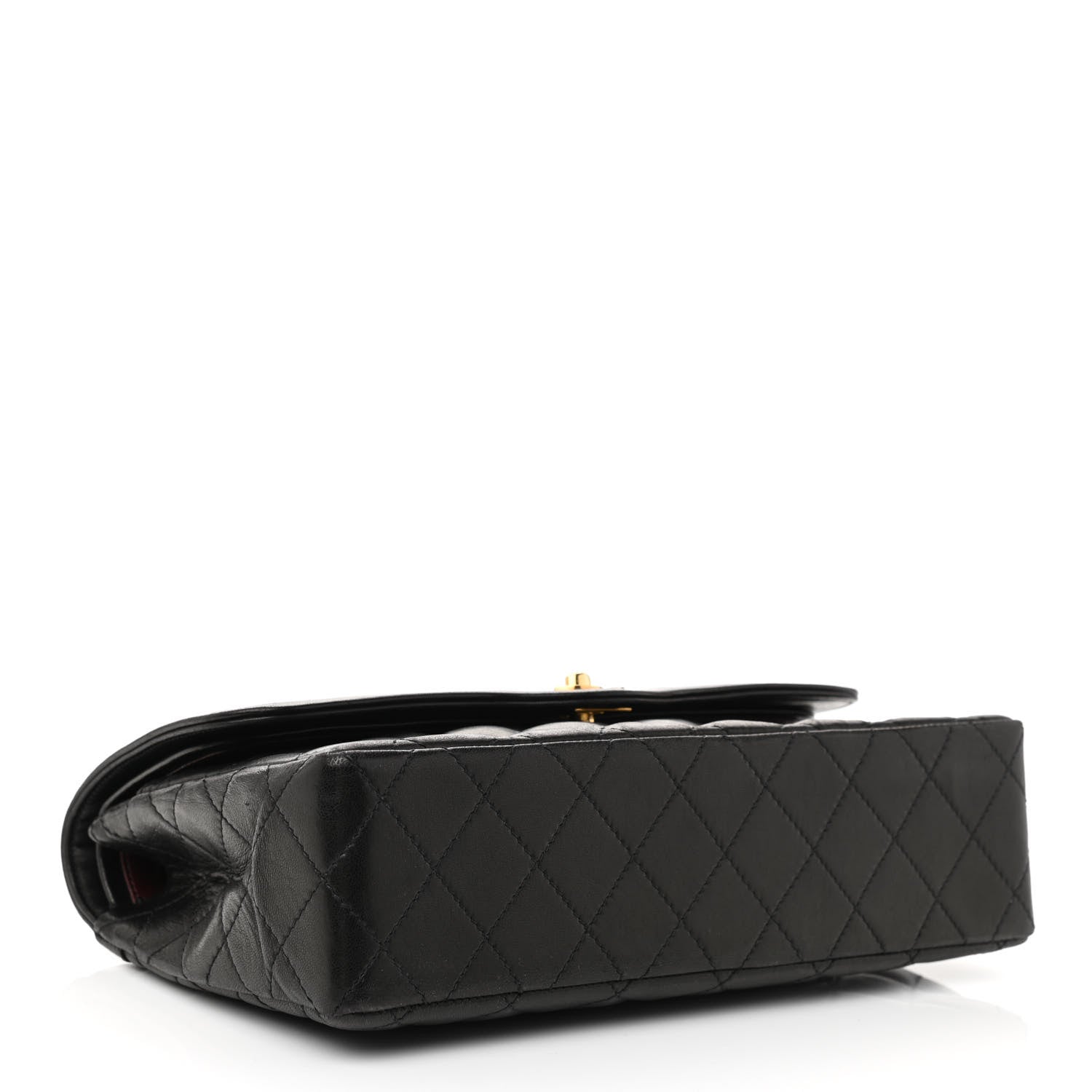 Chanel Lambskin Quilted Medium Double Flap Bag Black 4 of 14