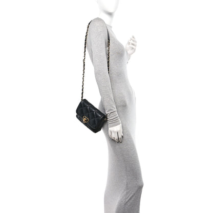 Chanel Lambskin Plexiglass Quilted Coco Love Mini Flap Black 2 of 10