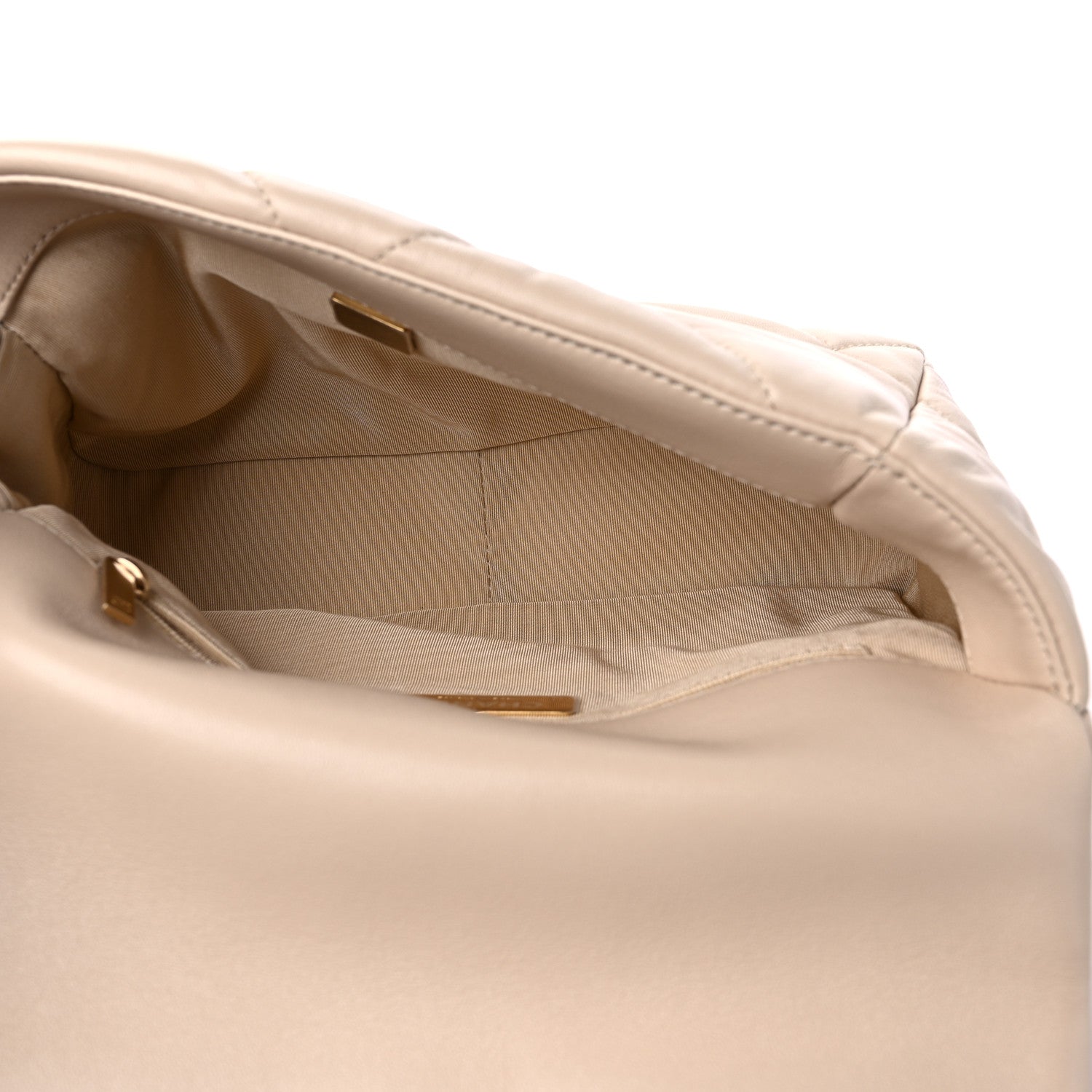 Chanel Lambskin Quilted Medium Chanel 19 Flap Light Beige 5 of 10