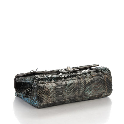 Chanel Python Medium Soho Tassel Flap Dark Blue Brown 4 of 8