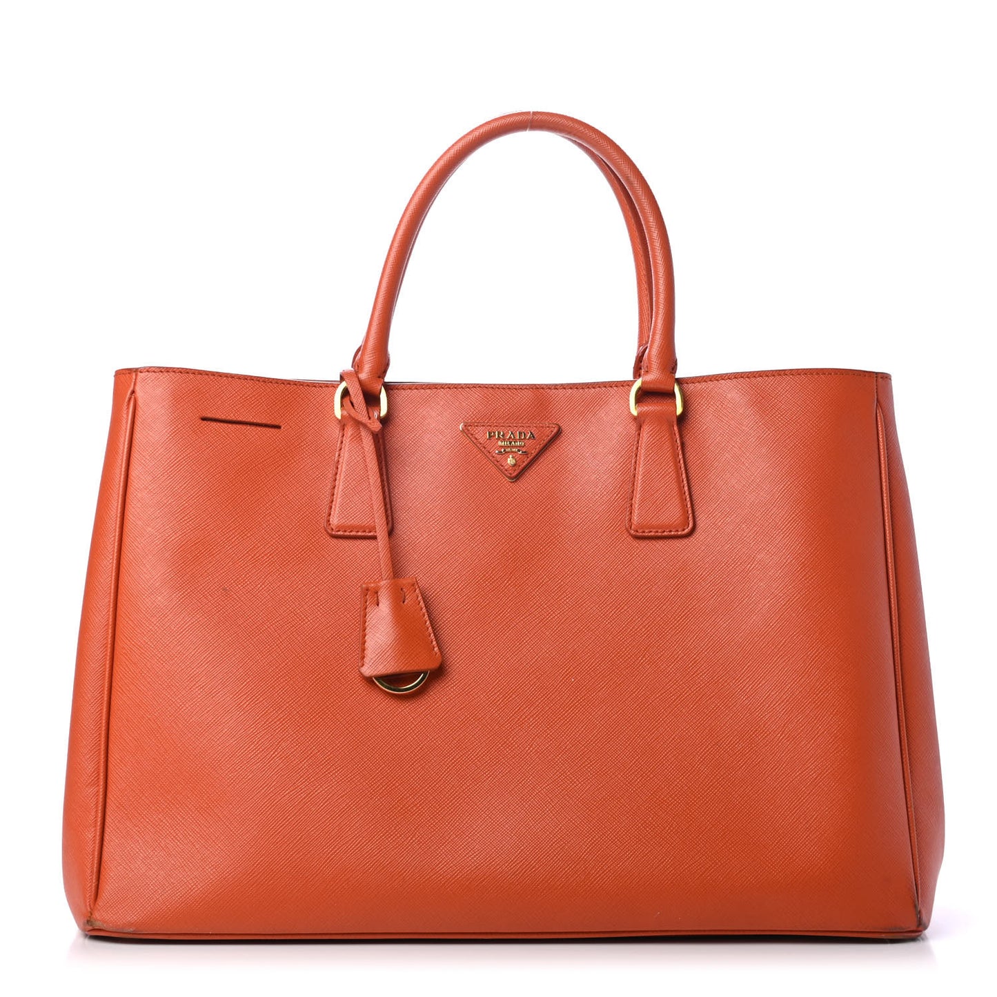Saffiano Lux Large Tote Papaya