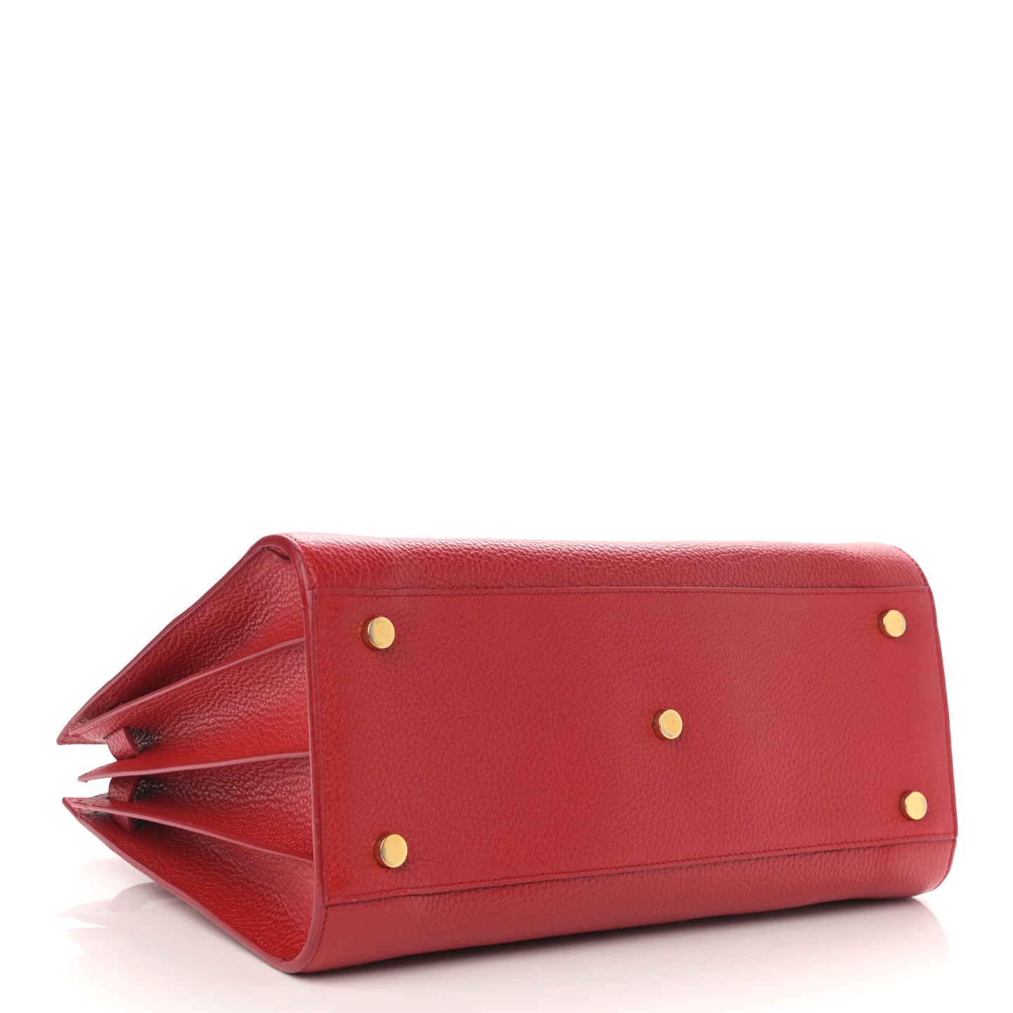 Grained Calfskin Small Sac De Jour Lipstick Red