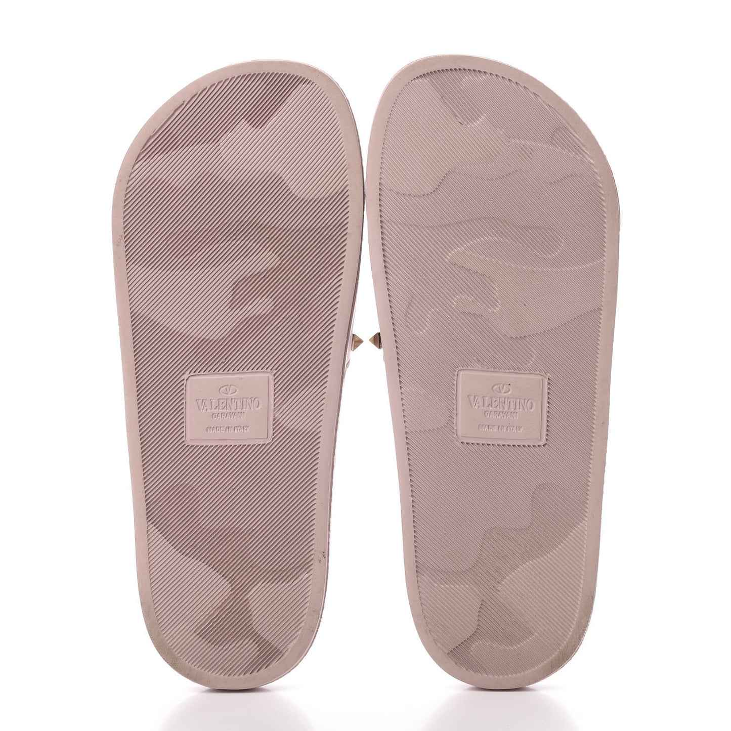 Rubber Rockstud Slide Sandals 39 Poudre