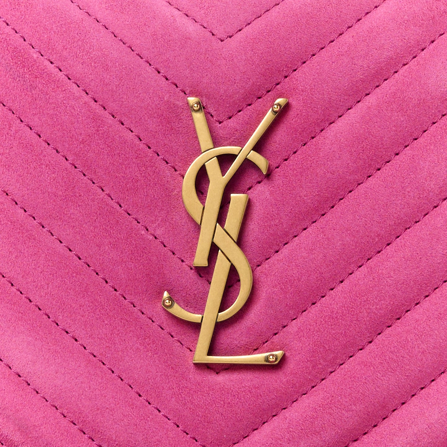 Suede Matelasse Monogram Lou Camera Bag Rose