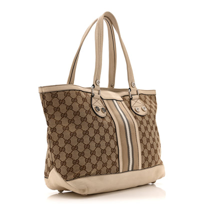 Gucci Monogram Web Sunset Tote Off White 3 of 16