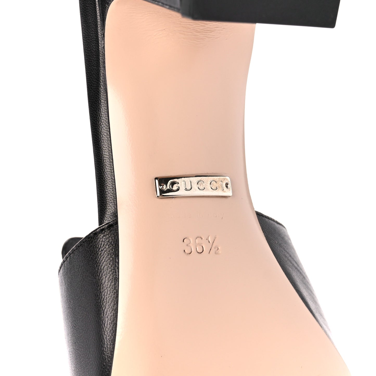 Malaga Kid Crystal Square G Madelyn 60mm Mules 36.5 Black