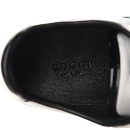 Gucci Calfskin Patent Web Mens GG Sneakers 36.5 White 7 of 9