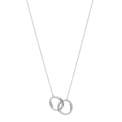 Tiffany Sterling Silver 1837 Interlocking Circles Pendant Necklace 1 of 4