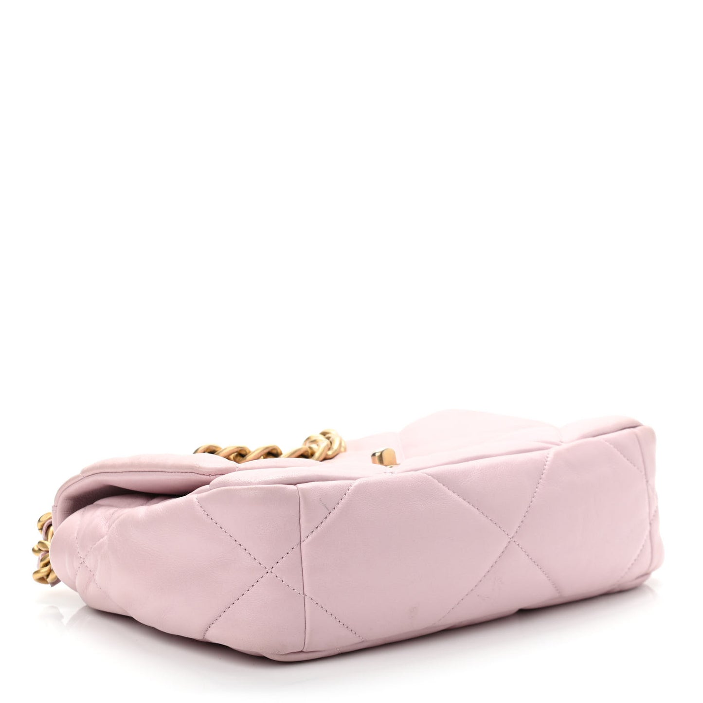 Lambskin Quilted Medium Chanel 19 Flap Light Pink