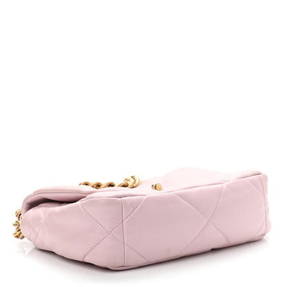 Chanel Lambskin Quilted Medium Chanel 19 Flap Light Pink 4 of 13