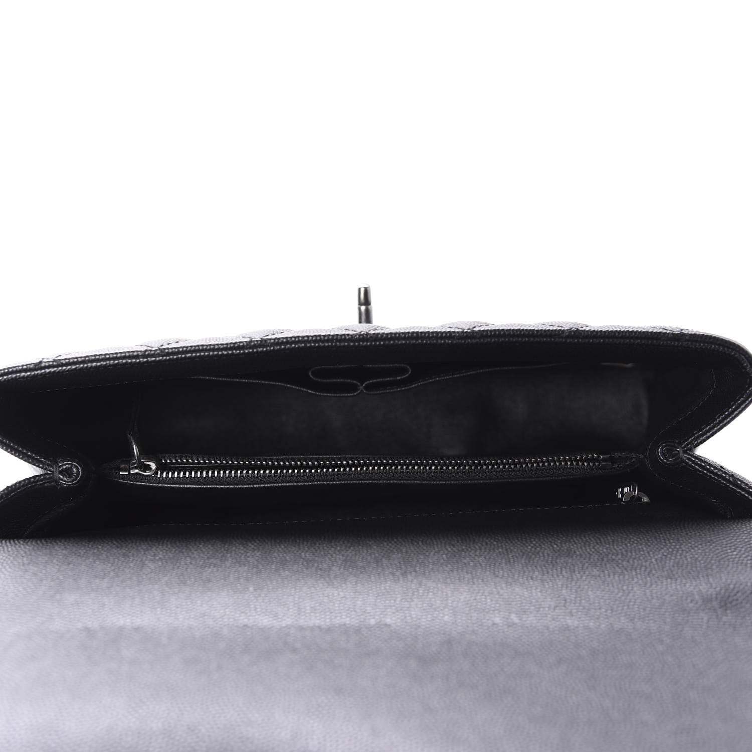 Chanel Caviar Lizard Quilted Small Coco Handle Flap Black 5 of 11