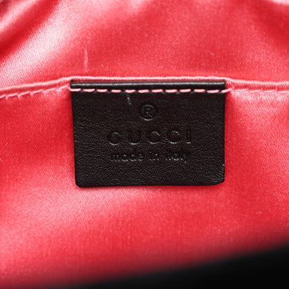 Gucci Velvet Matelasse Small GG Marmont Chain Shoulder Bag Black 6 of 10