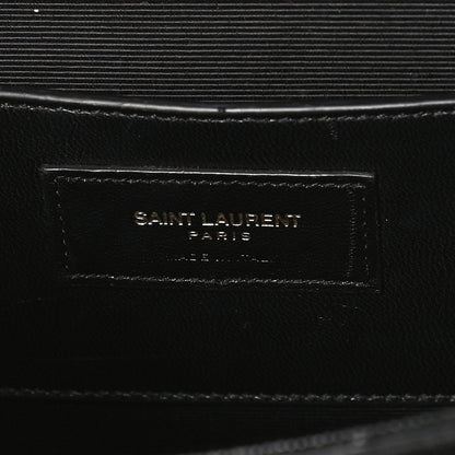 Saint Laurent Grain De Poudre Medium Classic Monogram Kate Satchel Black 6 of 11