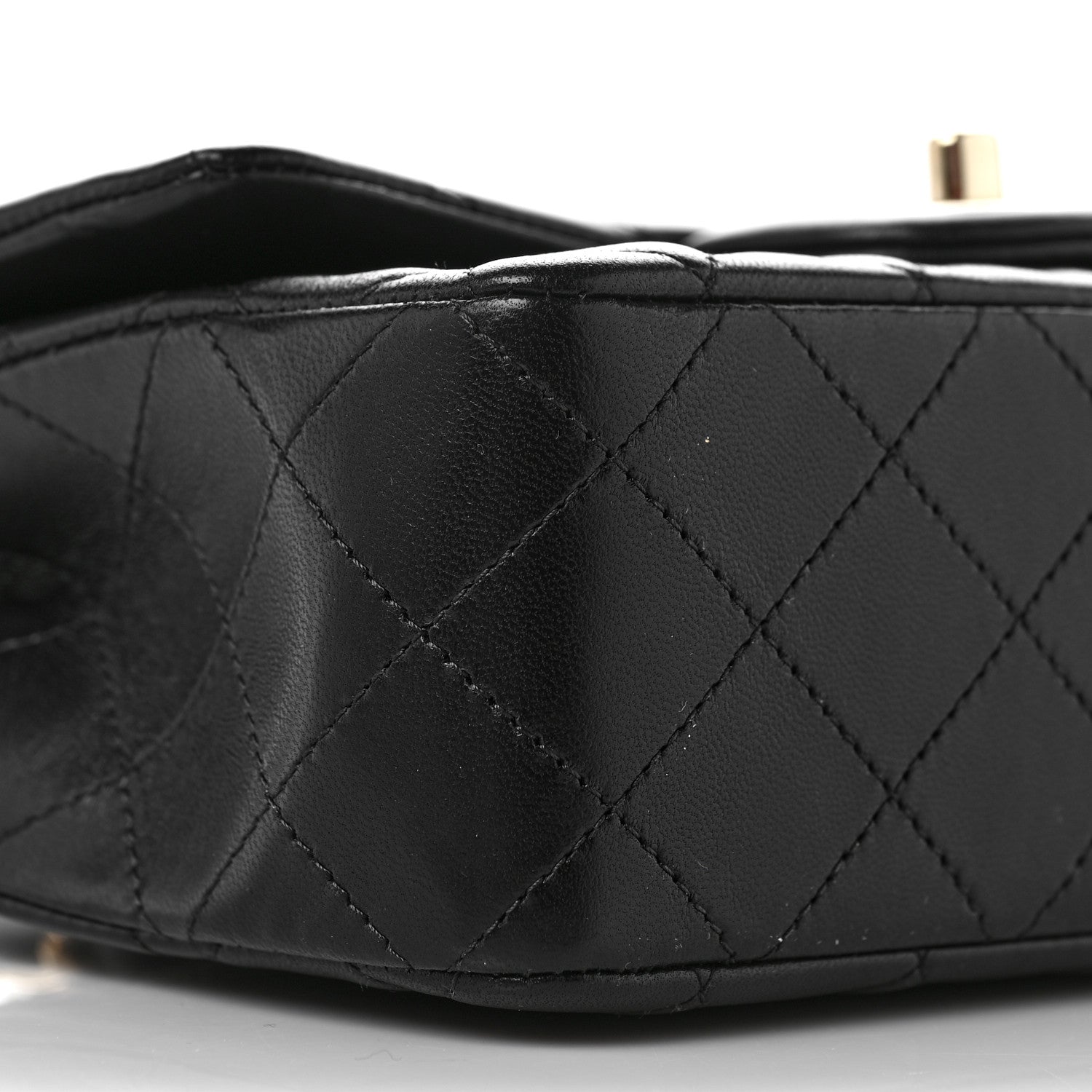 Chanel Lambskin Quilted Mini Rectangular Flap Black 8 of 10