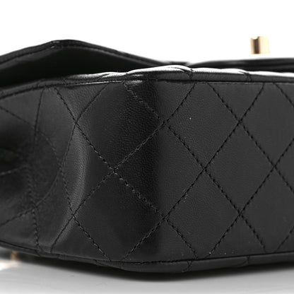 Chanel Lambskin Quilted Mini Rectangular Flap Black 8 of 10