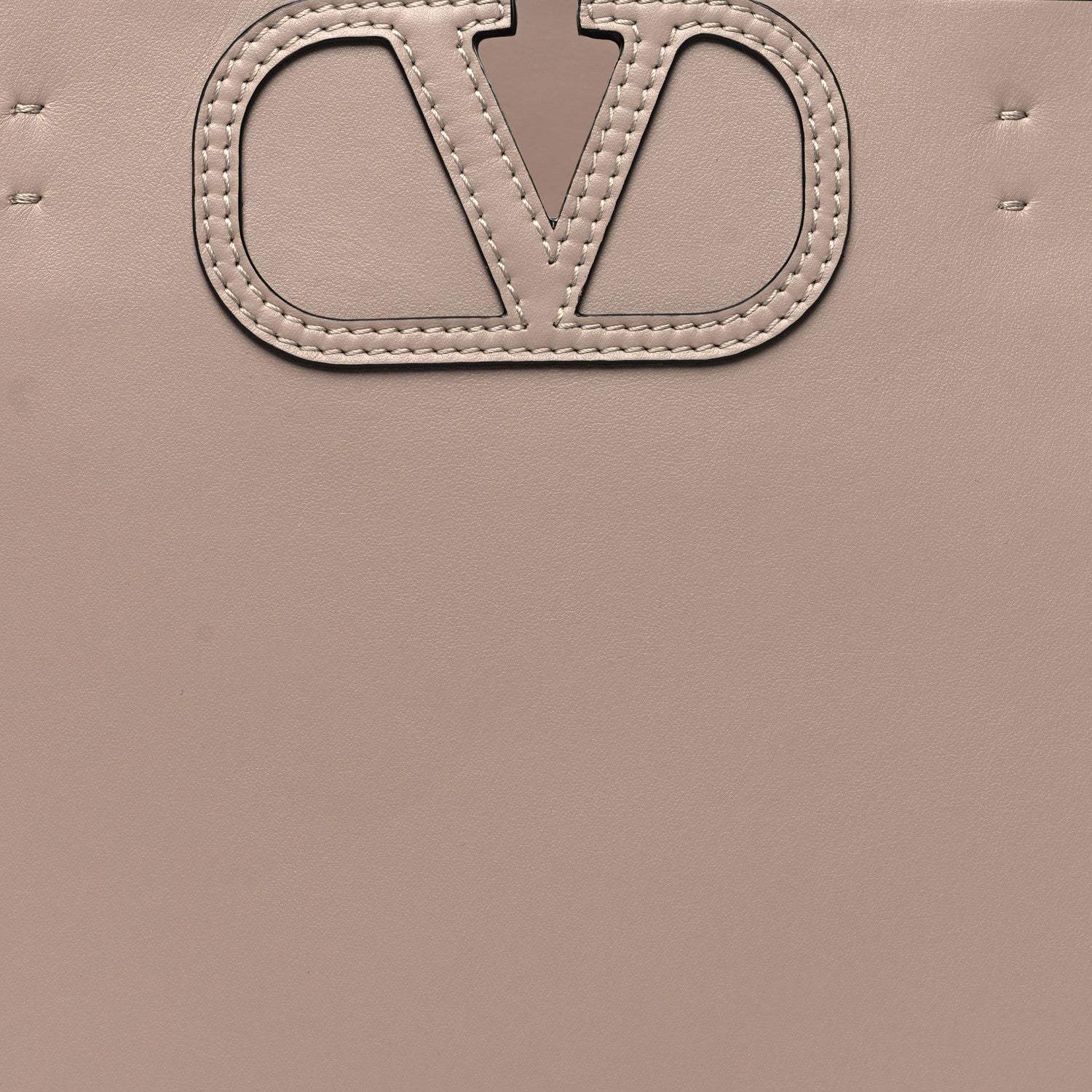 Valentino Garavani Calfskin Large Vlogo Fillme Tote Rose Cannelle 7 of 9