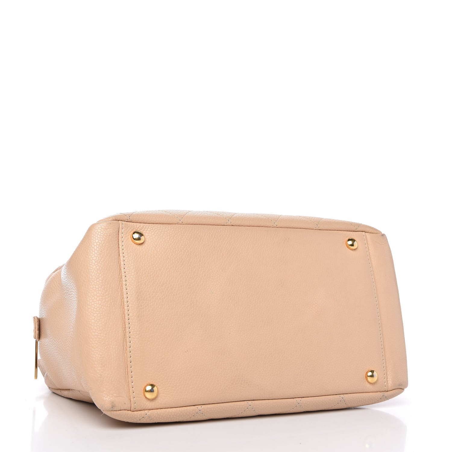 Chanel Caviar Quilted Petit Timeless Tote PTT Beige 4 of 9