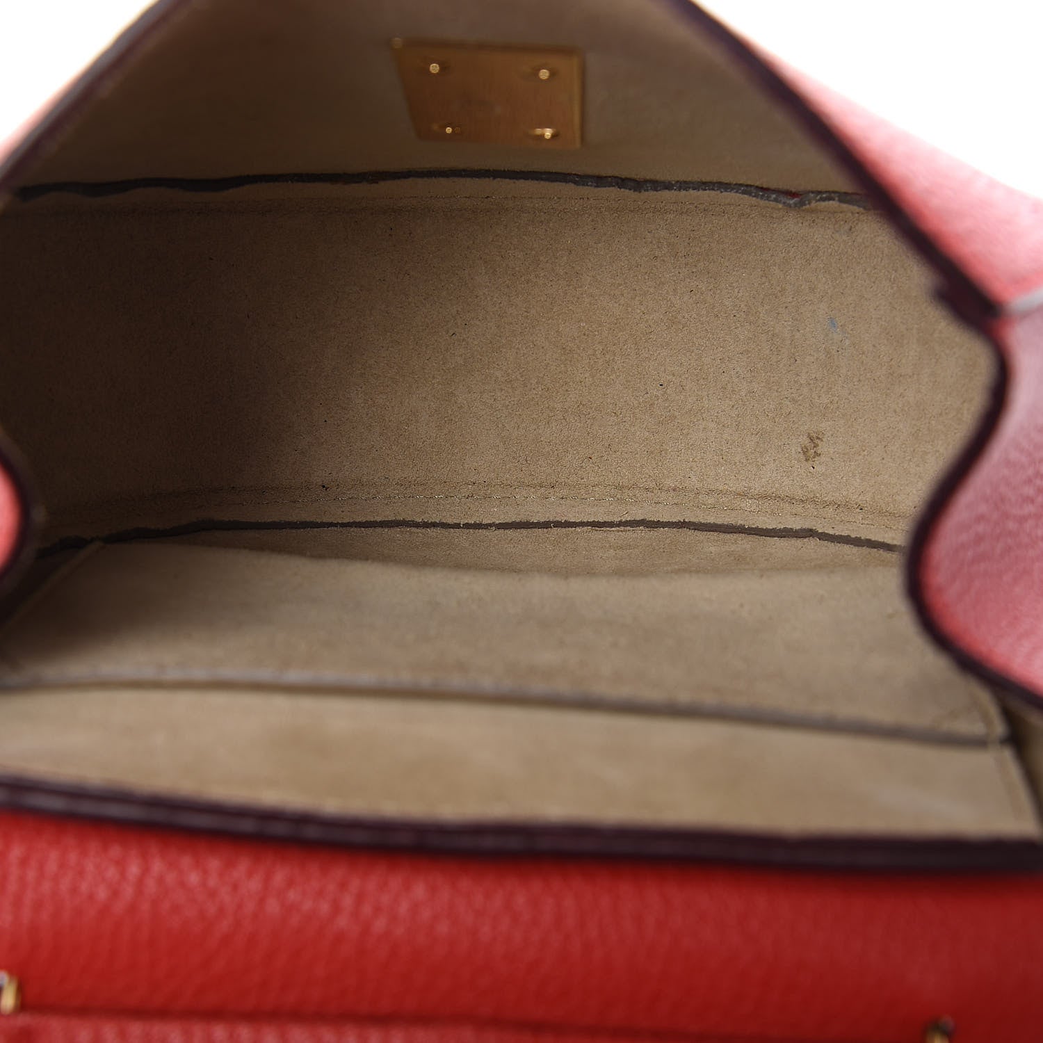 Chloe Grained Lambskin Mini Drew Shoulder Bag Plaid Red 5 of 10
