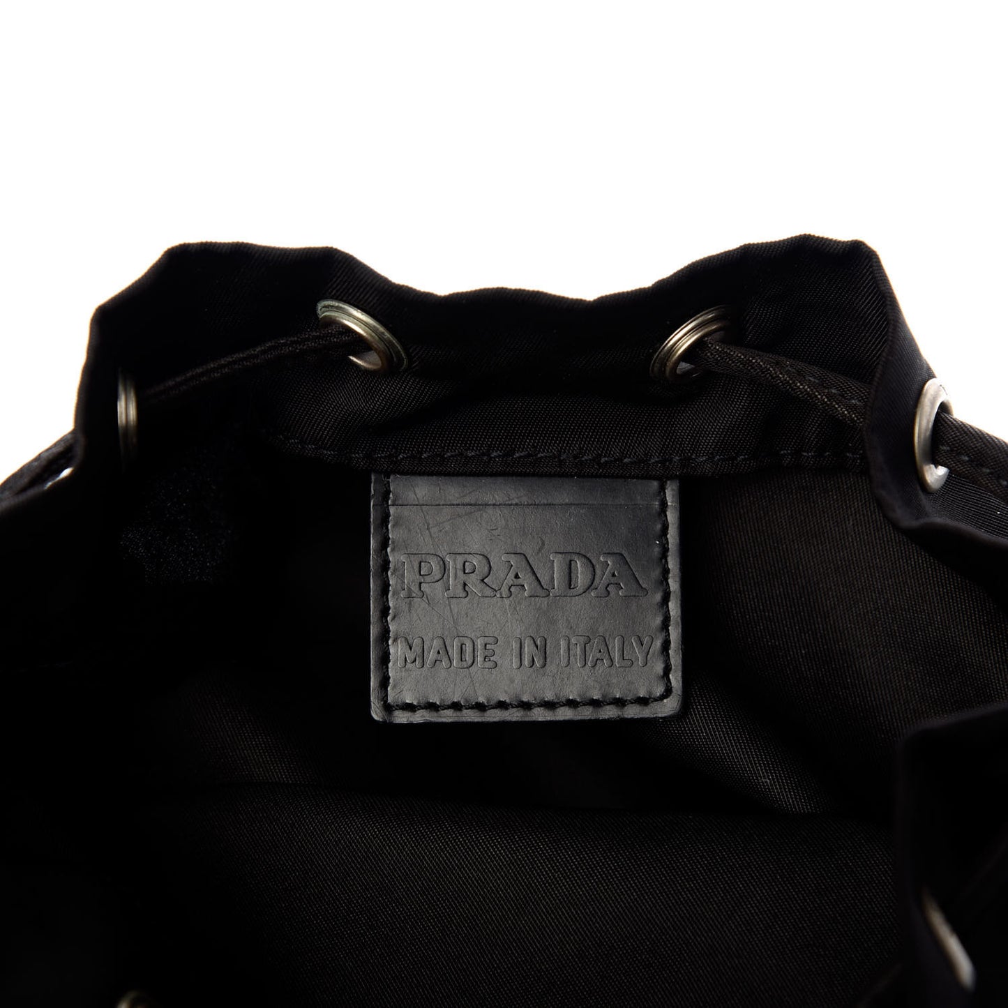 Nylon Vela Drawstring Pouch Black