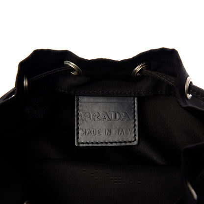 Prada Nylon Vela Drawstring Pouch Black 6 of 6