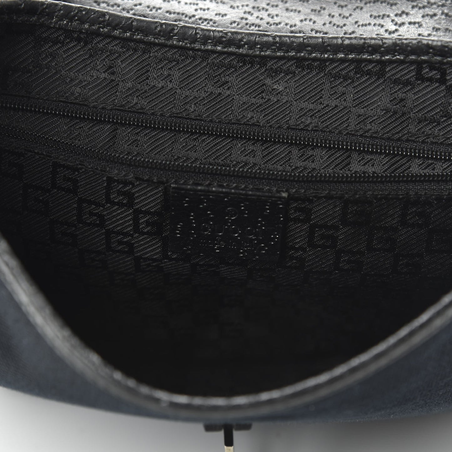 Calfskin Bamboo Handle Jackie O Hobo Black