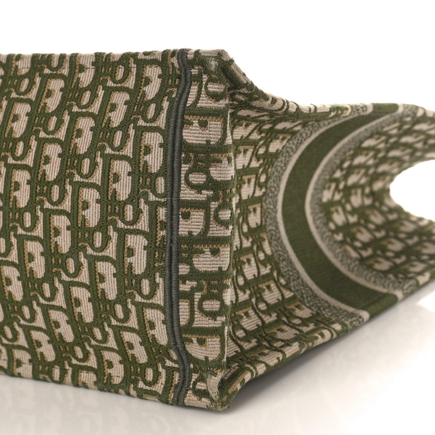 Oblique Large Book Tote Vert Multicolor