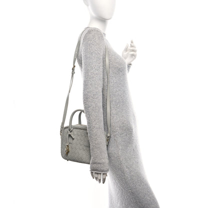 Bottega Veneta Lambskin Intrecciato Small Getaway Agate Grey 3 of 9