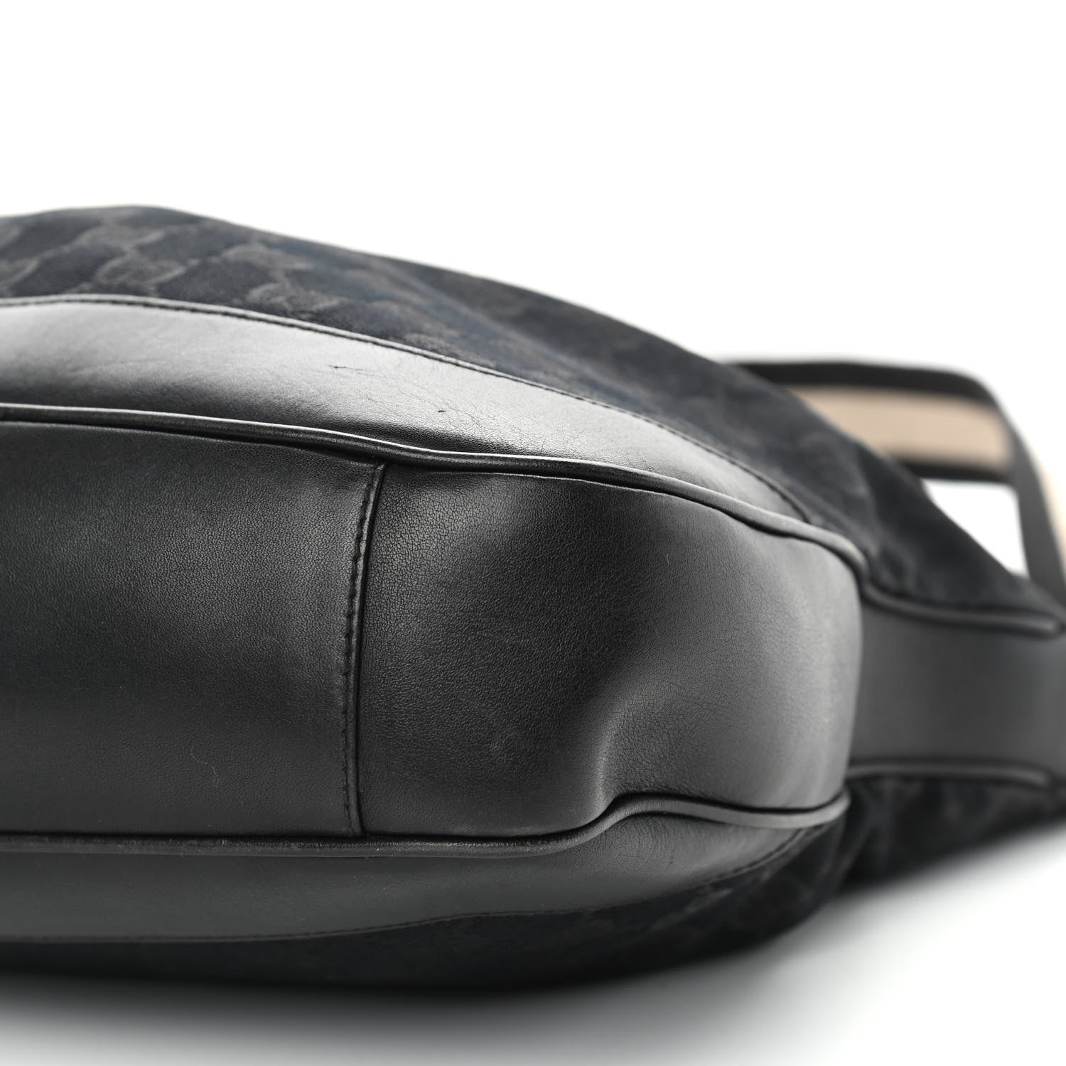 Gucci Monogram Bamboo Top Handle Bag Black 9 of 10