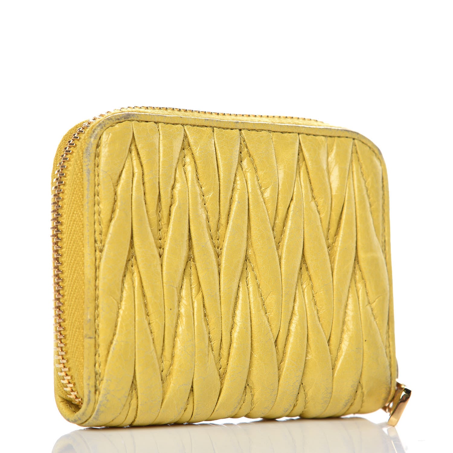 Miu Miu Nappa Matelasse Lux Coin Purse Ananas 3 of 10