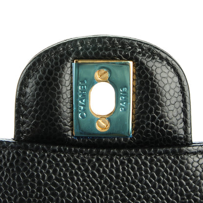 Chanel Caviar Quilted Medium Double Flap Black 6 of 8