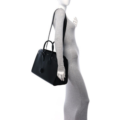 Saint Laurent Calfskin Stud Large Sac De Jour Carryall Black 2 of 10