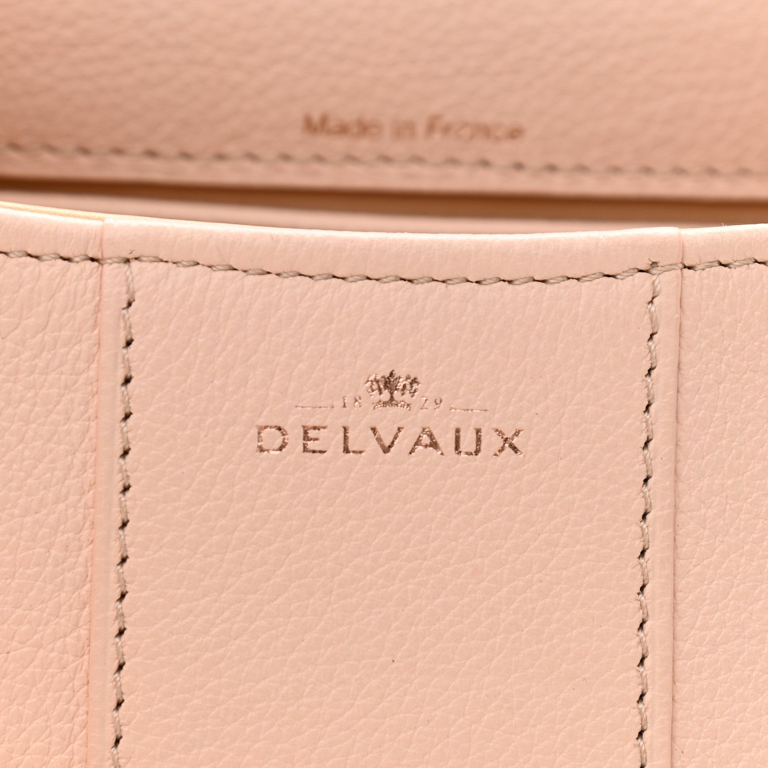 Delvaux Grained Calfskin Mini Brillant Satchel Light Pink 6 of 15