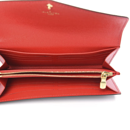 Louis Vuitton Monogram Sarah Wallet NM Coquelicot 5 of 11