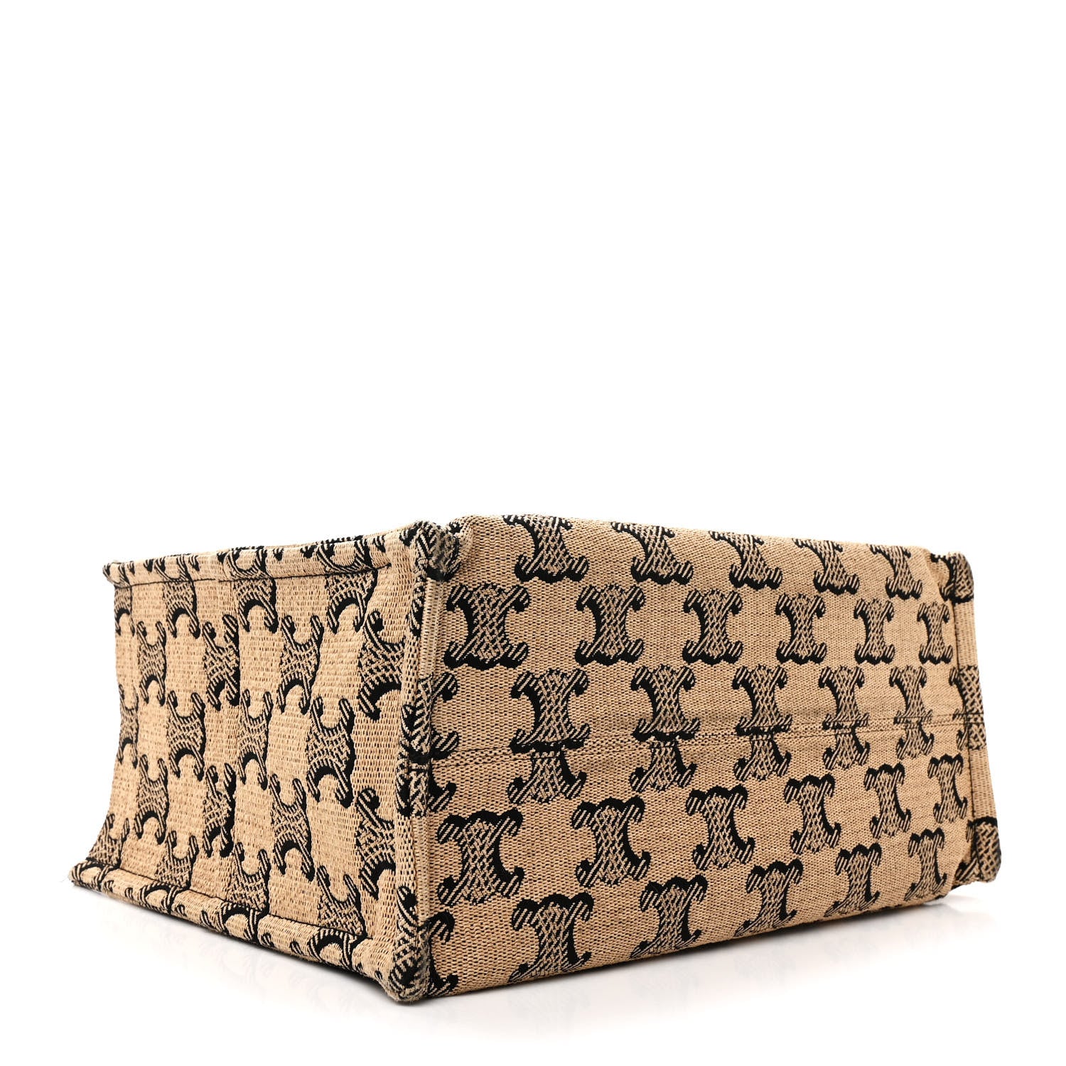 Celine Canvas Calfskin Triomphe Large Cabas Thais Natural Tan 4 of 12