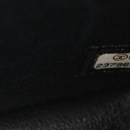 Chanel Crumpled Calfskin Quilted Jumbo Double Flap So Black 7 of 9