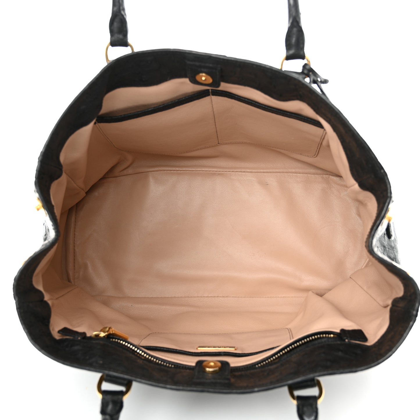 Ostrich Tote Black