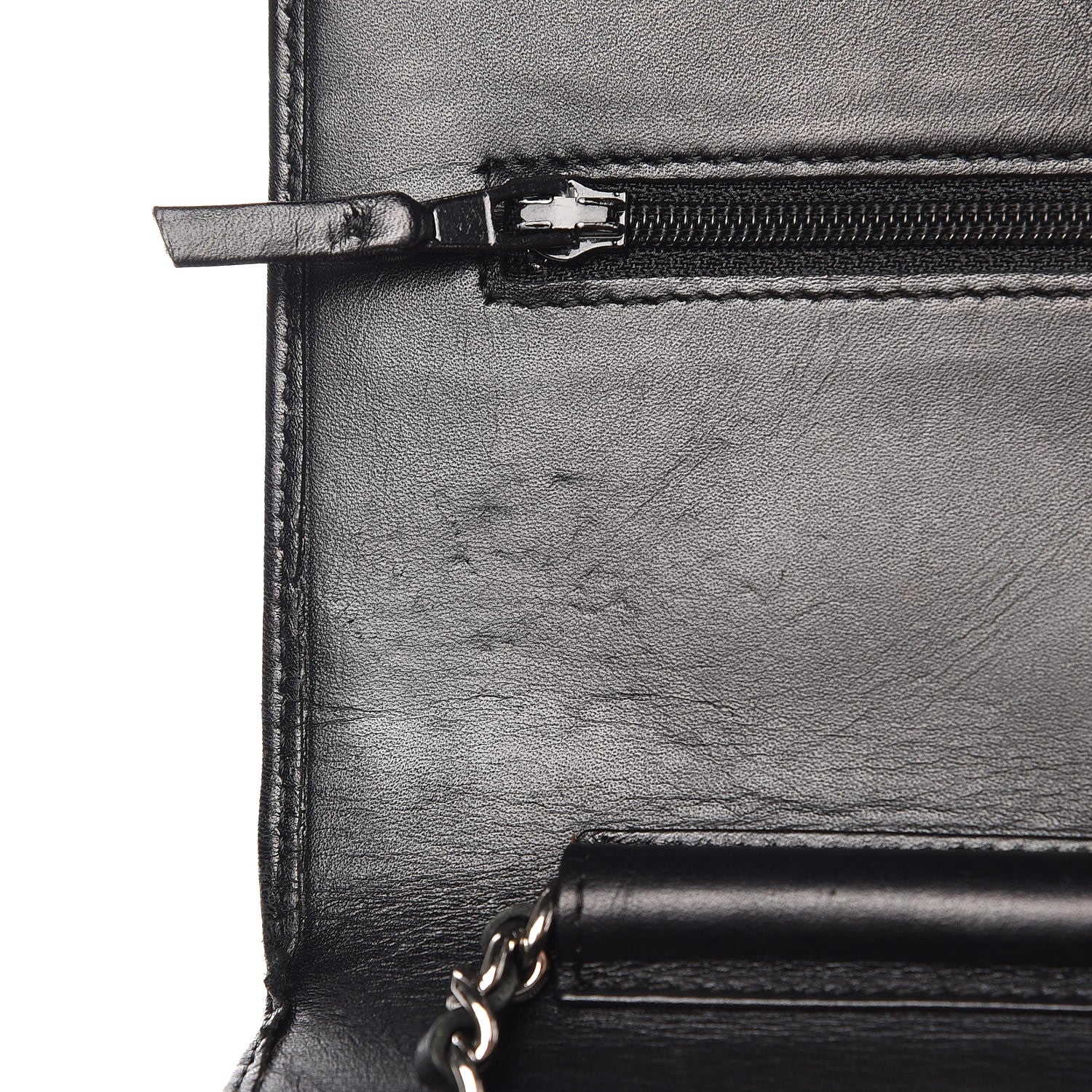 Chanel Calfskin Quilted Cambon Wallet On Chain WOC Black 9 of 12