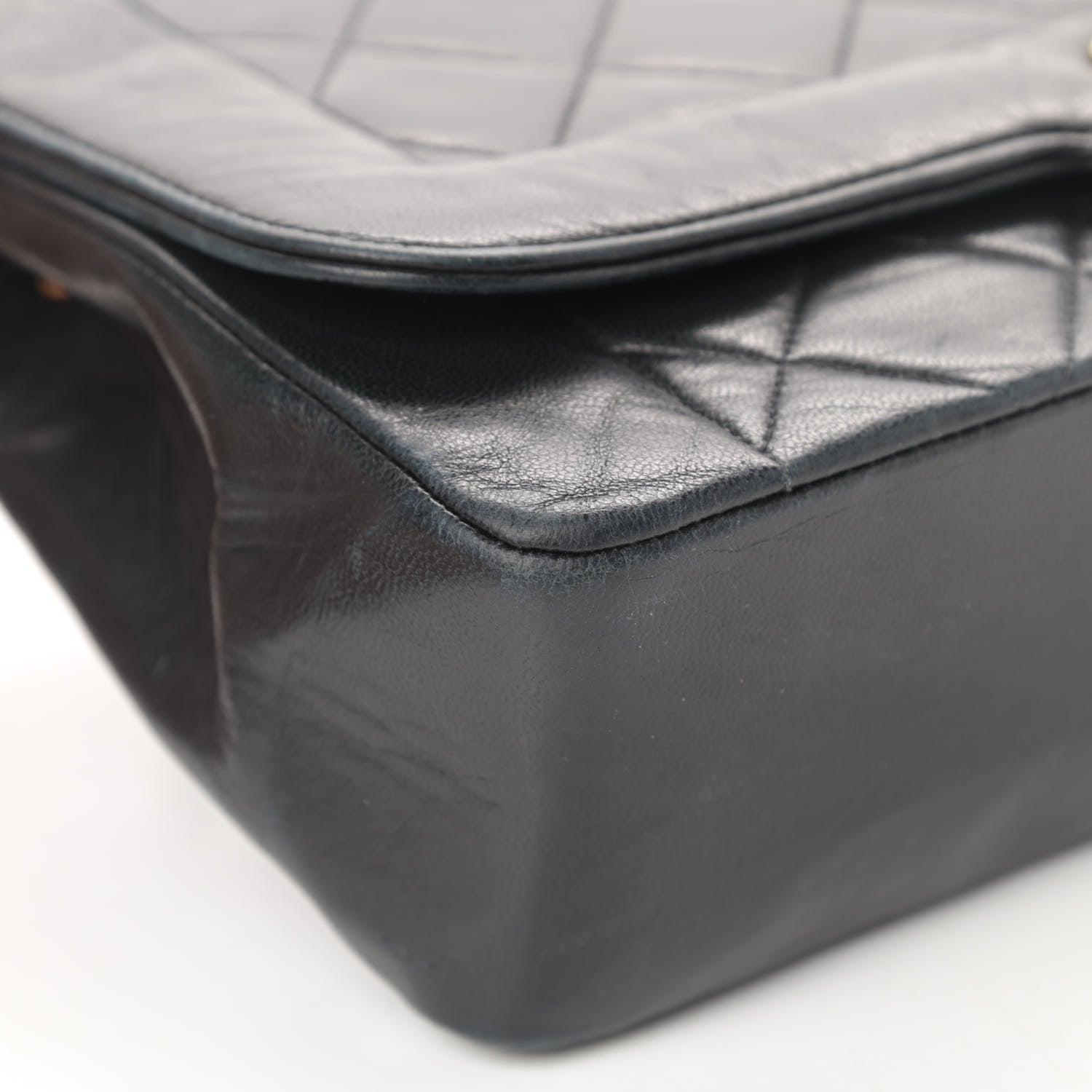 Chanel Lambskin Quilted Medium Single Flap Black 10 of 20