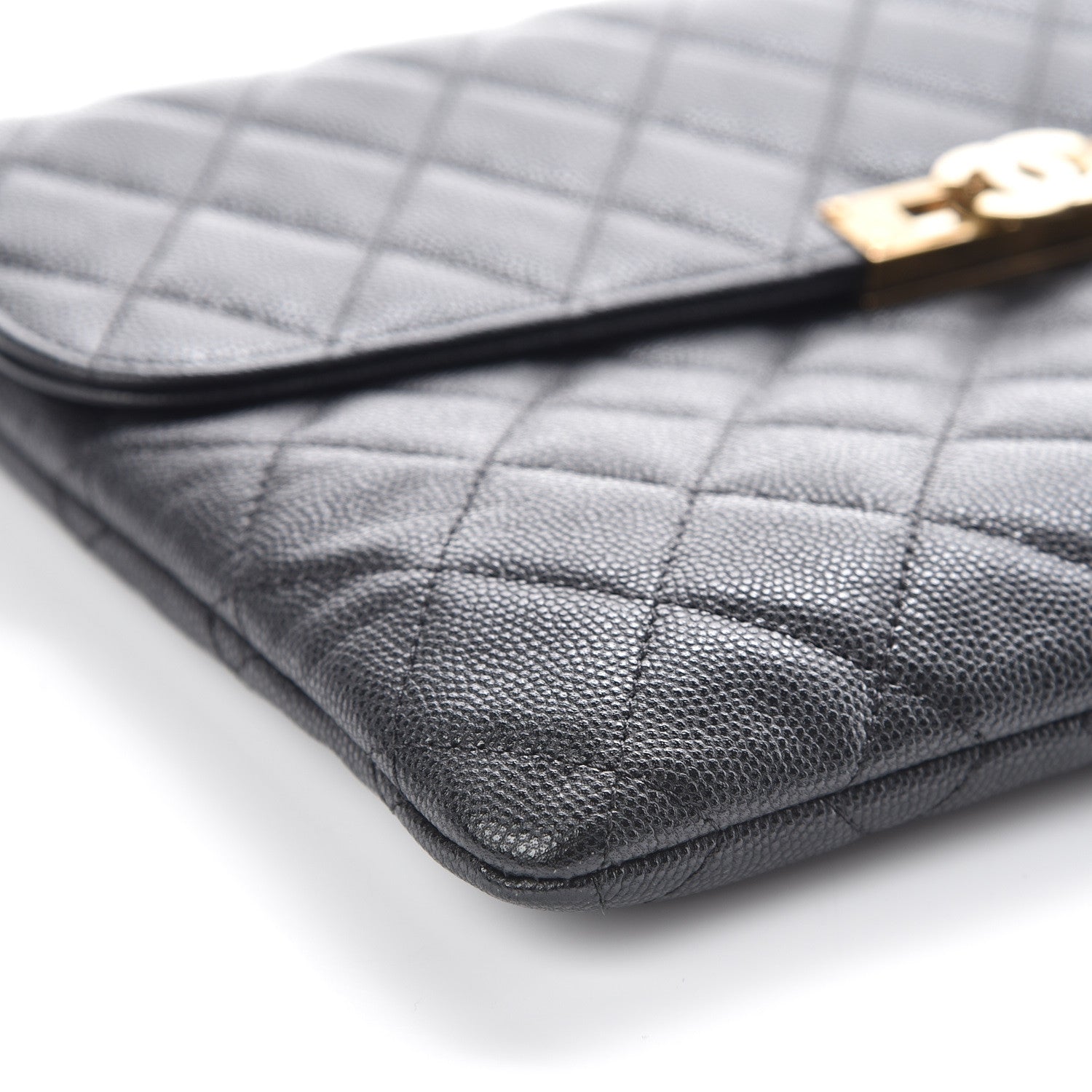 Chanel Caviar Quilted Medium Golden Class Pouch Black 5 of 12