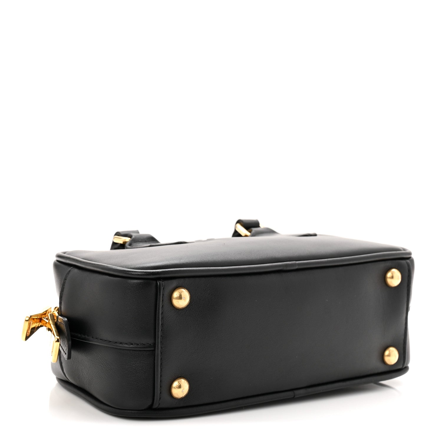 Miu Miu Calfskin Mini Arcadie Top Handle Bag Black 4 of 9