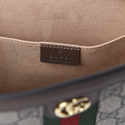 Gucci GG Supreme Monogram Web Ophidia Pouch Brown 5 of 11