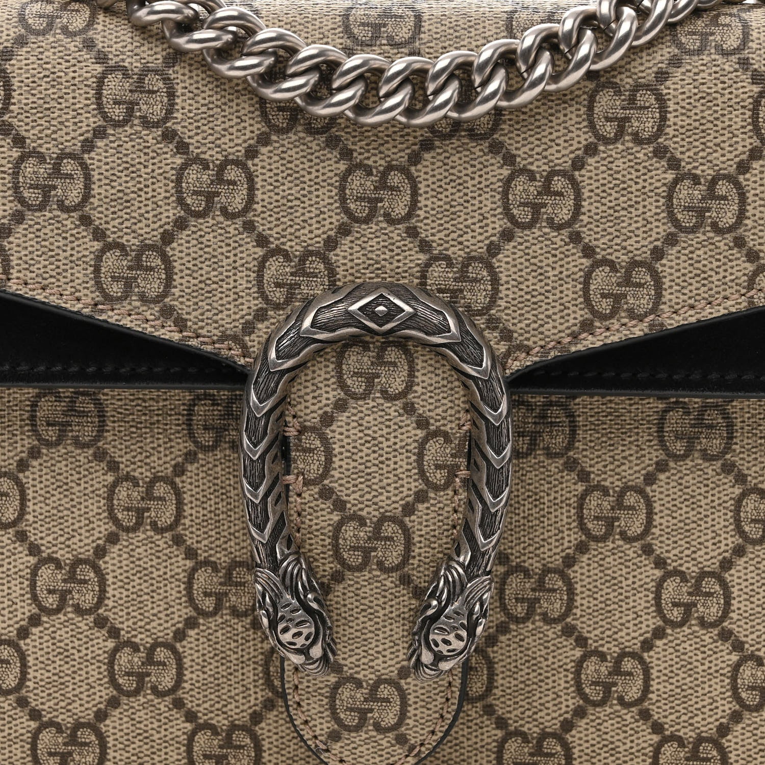 Gucci GG Supreme Monogram Mini Dionysus Shoulder Bag Black 8 of 11