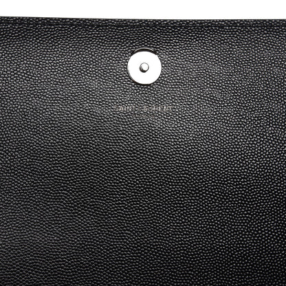 Saint Laurent Grain De Poudre Medium Classic Monogram Kate Satchel Black 6 of 7