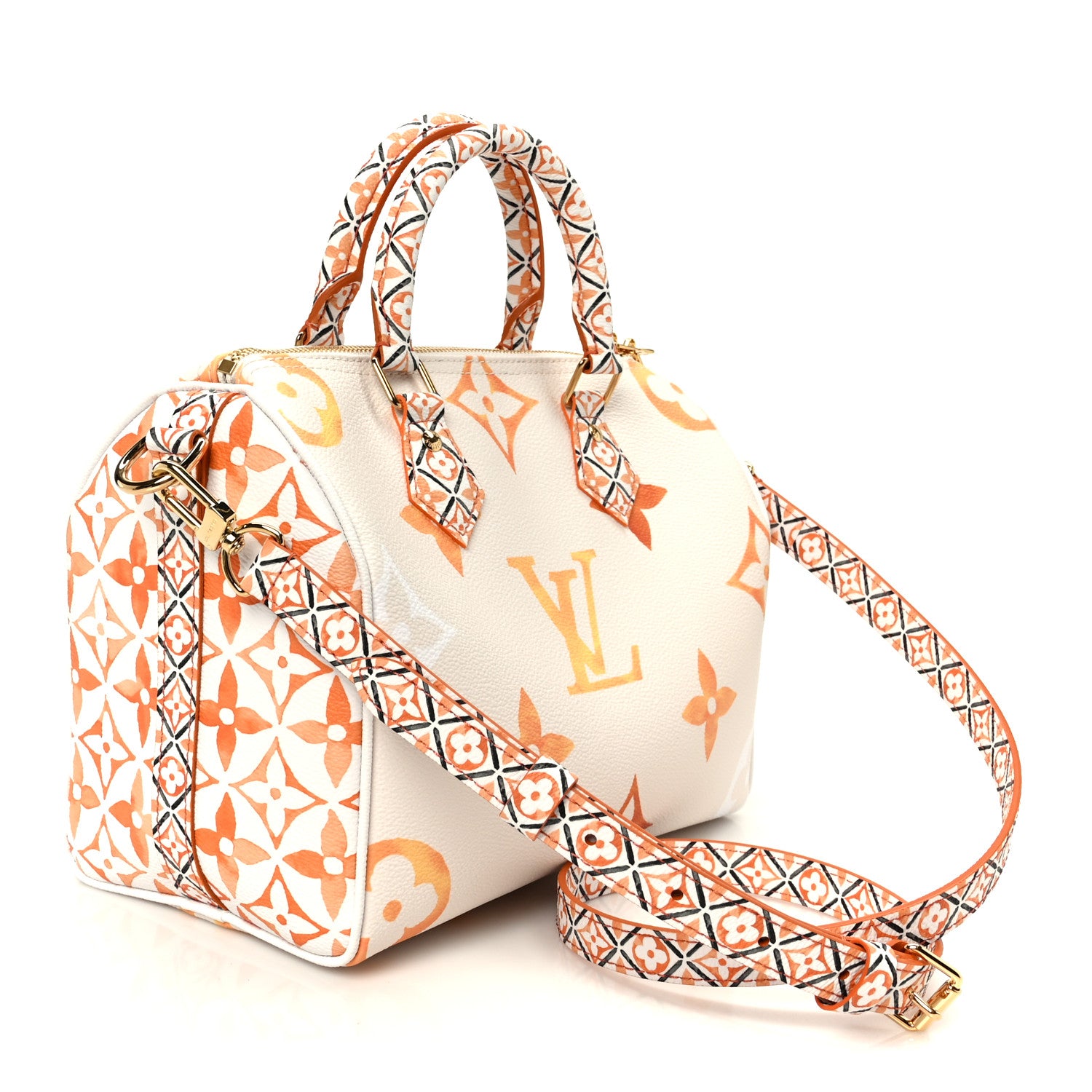 Louis Vuitton Monogram Giant By The Pool 2.0 Speedy Bandouliere 25 Apricot 3 of 11