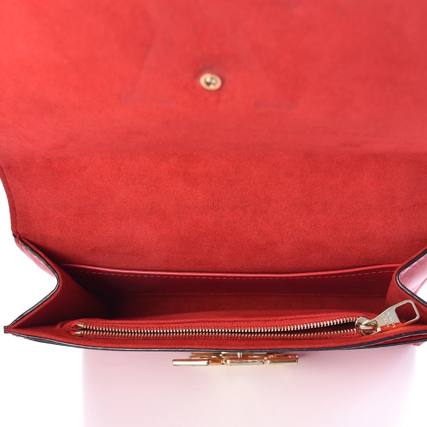 Calfskin Chain Louise MM Red