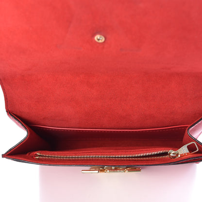 Louis Vuitton Calfskin Chain Louise MM Red 5 of 9