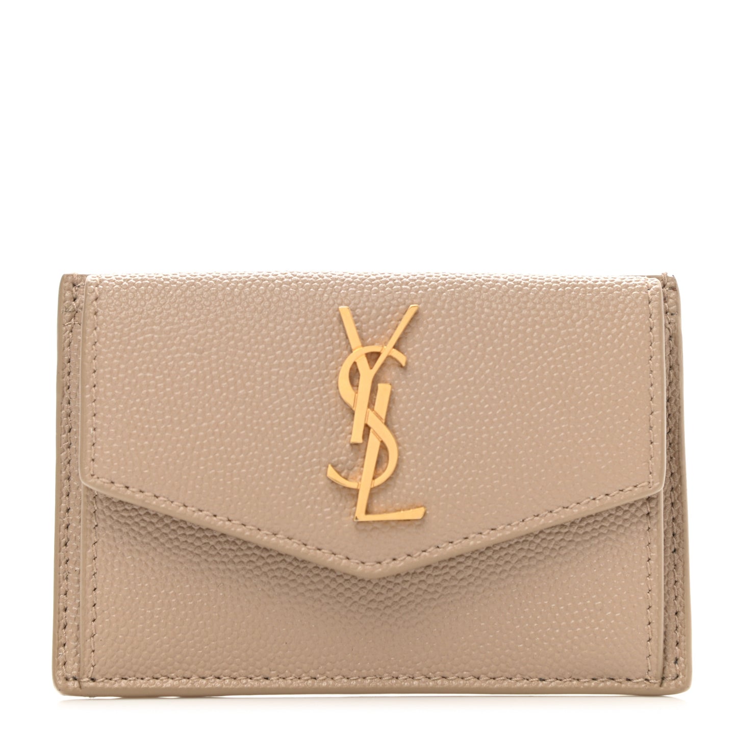 Grain De Poudre Uptown Monogram Card Case Dark Beige