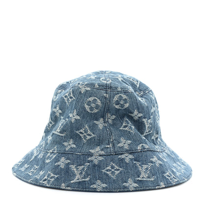 Louis Vuitton Monogram Denim Transformable Bob Bucket Hat Blue 9 of 15