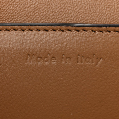 Celine Shiny Smooth Calfskin Medium Frame Shoulder Bag Tan Optic White 7 of 13