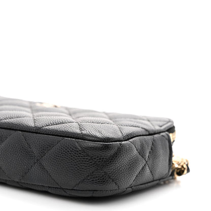 Chanel Caviar Quilted Small Clutch With Chain Black 13 of 16